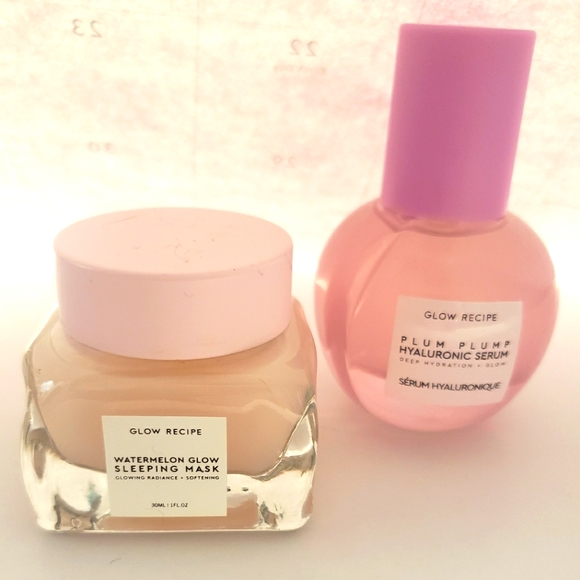 Glow Recipe Other - GLOW RECIPE PLUM PLUMP HYALURONIC SERUM & WATERMELON GLOW SLEEPING MASK
